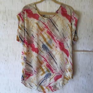 Brushstroke print Blouse